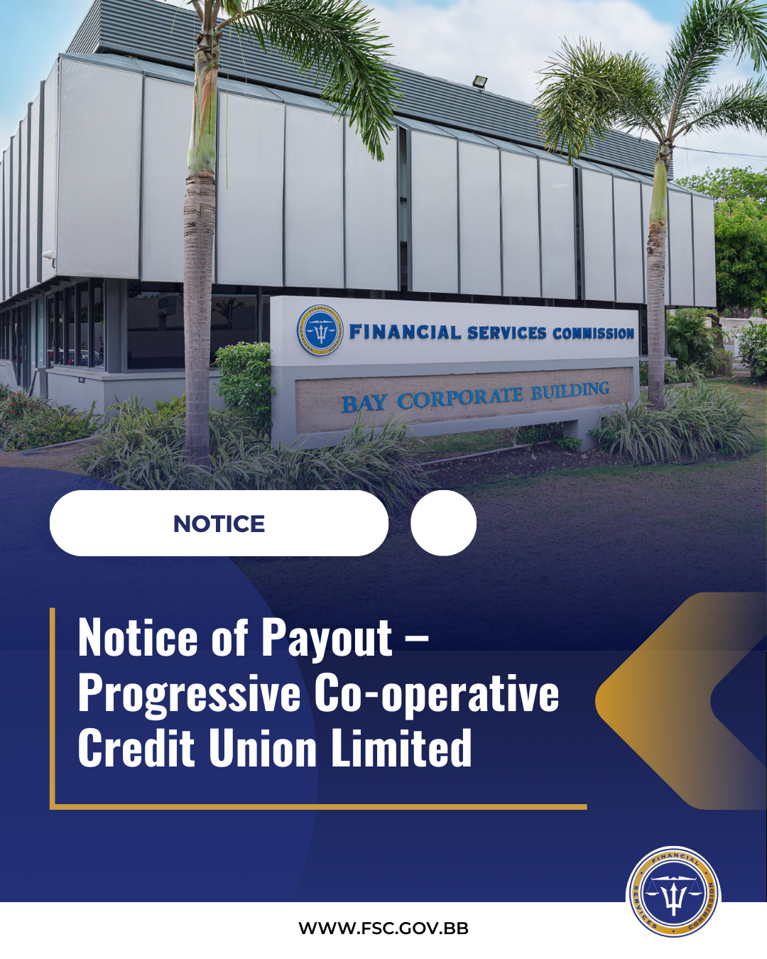 Notice of Payout - Progressive Co-Operative Credit Union Limited